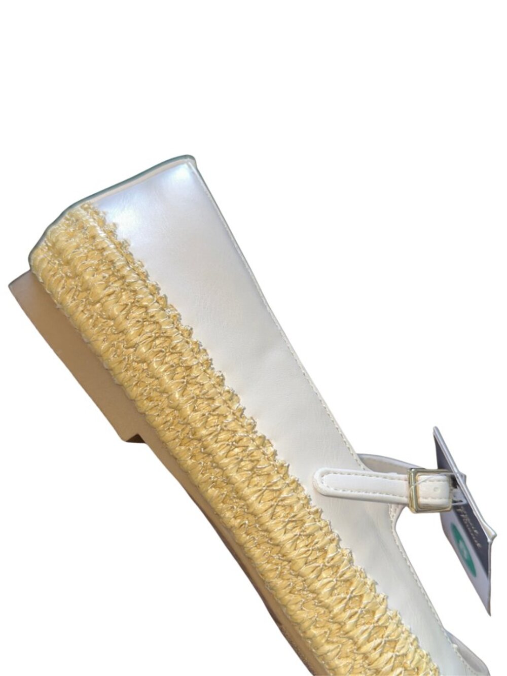 Universal Thread Cream Bea Espadrille Mary Jane Flats NWT Size 8 - Picture 7 of 11
